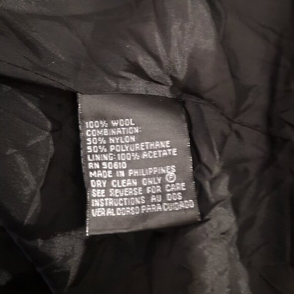 Albert Nipon Ladies Size 10 Black & Dark Grey Fully Lined Wool Blazer - Picture 8 of 12